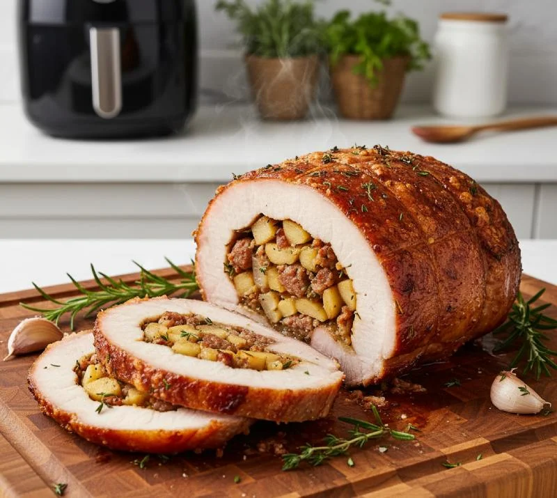 Rôti de porc farci au Airfryer