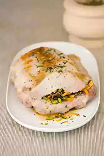 Rôti de porc farci aux pistaches et à l'orange