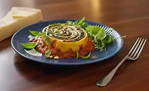 Rotoli di pasta au cabillaud et à la bresaola