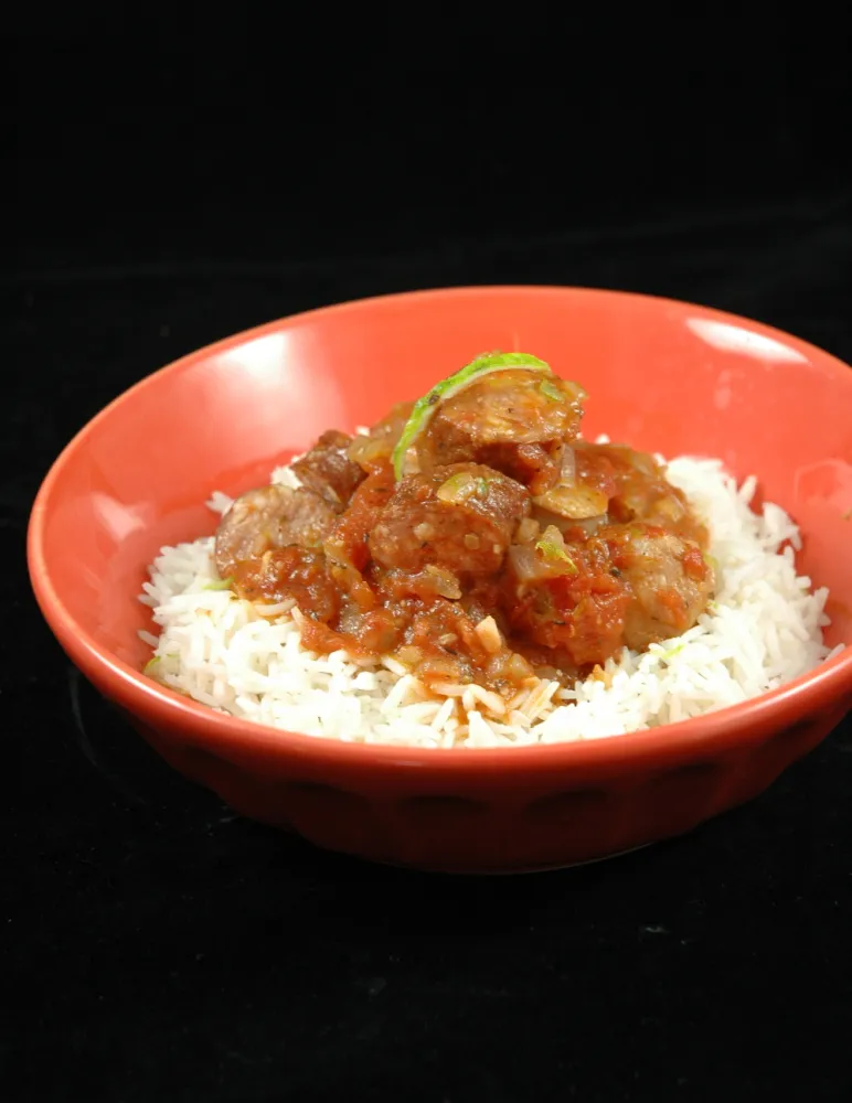 Rougail saucisses réunionnais