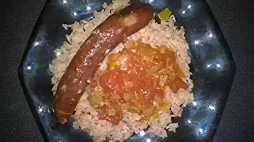 Rougaille de saucisses facon malgache