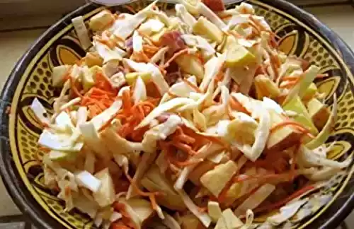 Salade au chou blanc et aux pommes