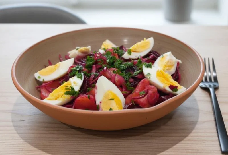 Salade betterave pommes de terre