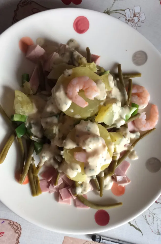 Salade composée aux haricots verts