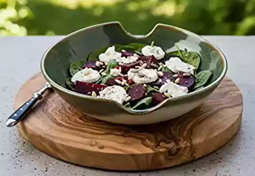 Salade d'épinard, betterave et feta