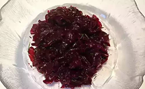 Salade de betterave à la coriandre fraîche