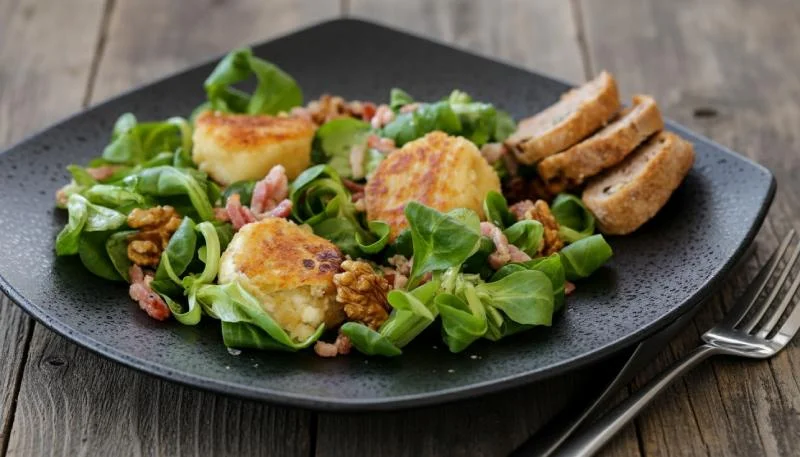 Salade de chèvre chaud facile