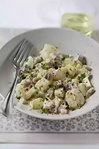 Salade de harengs aux deux pommes