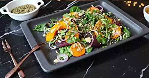 Salade de légumes d'automne au dukkah