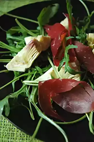 Salade de pastrami  aux artichauts