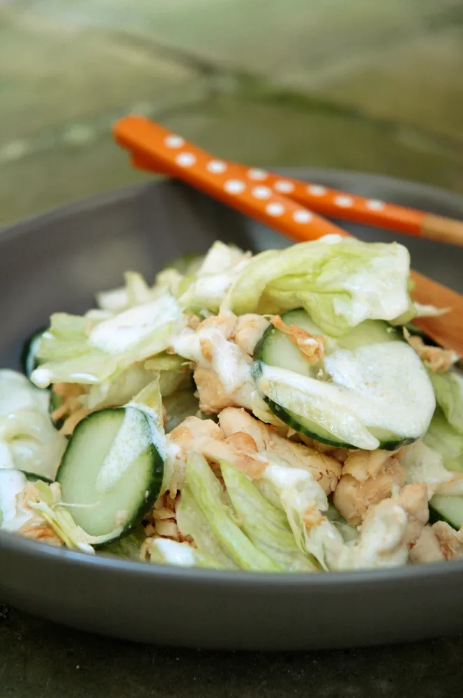 Salade de poulet sauce yaourt