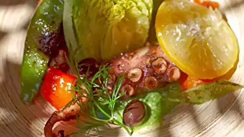 Salade de poulpe et poivrons