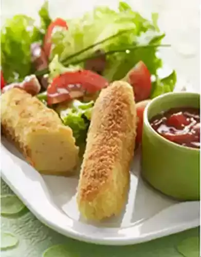 Salade de quenelles panées