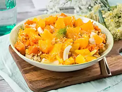 Salade de quinoa, fenouil et orange