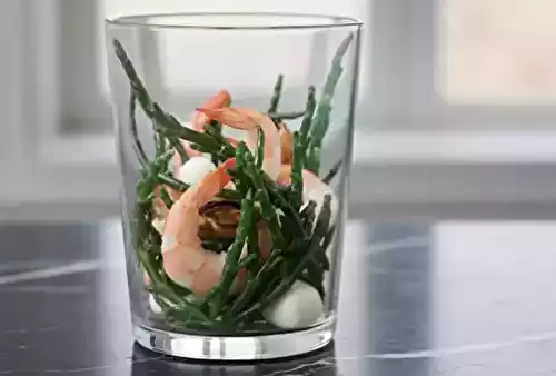 Salade de salicorne aux crevettes roses