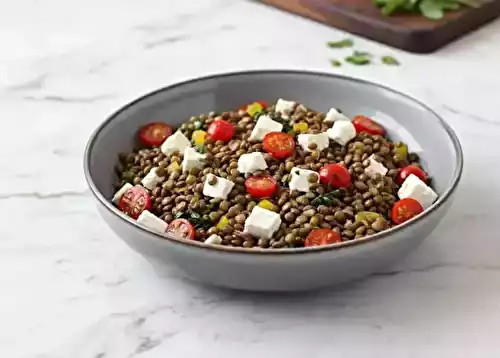 Salade Fraîche de Lentilles à la Grecque