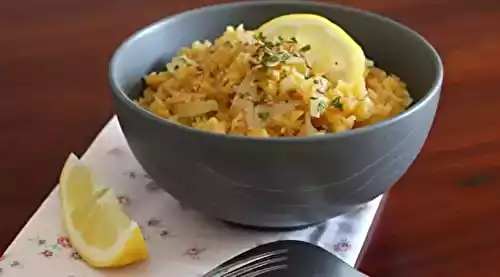 Salade fraîche de lentilles corail sauce miel-citron au curry