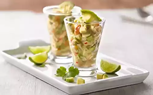 Salade fraîche de pomelos et avocat