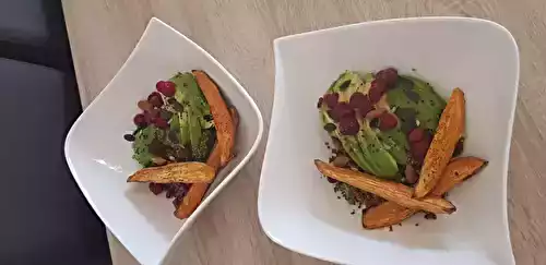 Salade fraîcheur quinoa avocat et patates douces