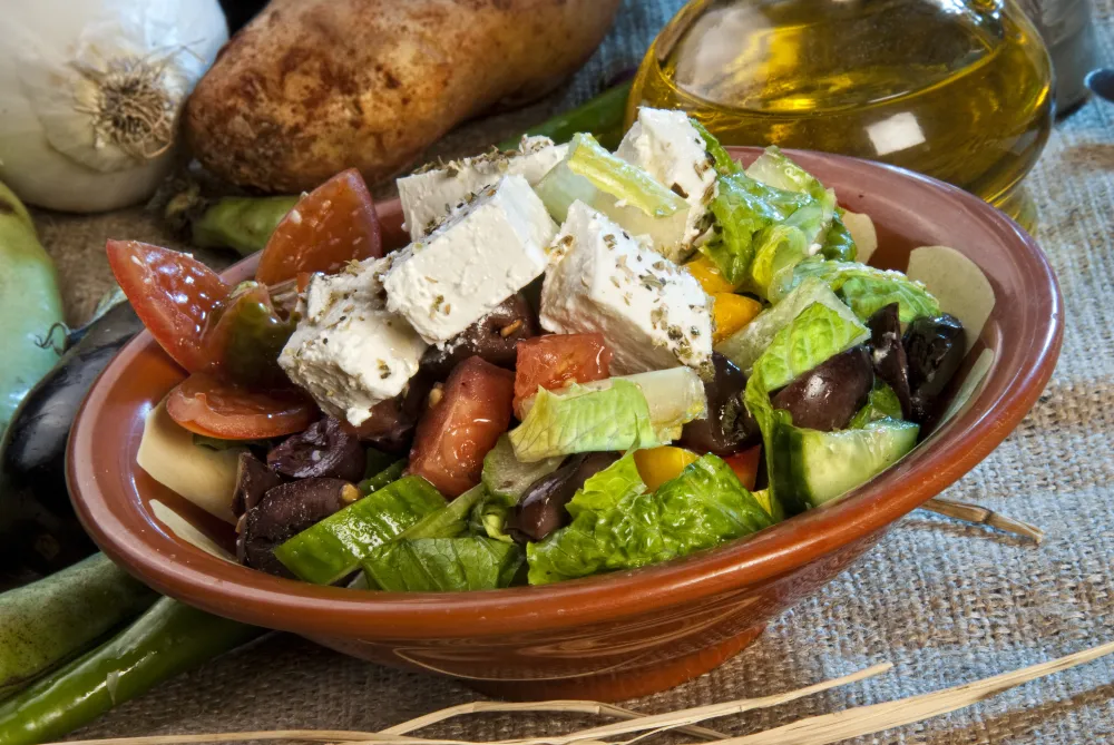 Salade libanaise fattouche à la feta