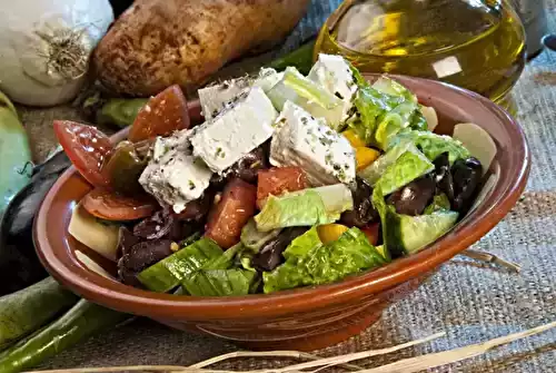 Salade libanaise fattouche à la feta
