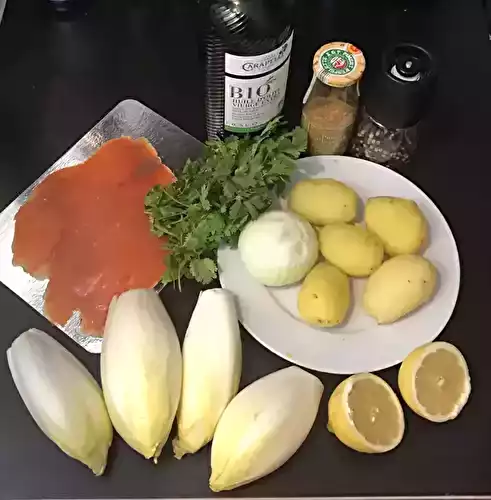 Salade Nenkov à la truite et aux endives