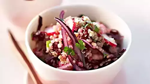 Salade rose au quinoa