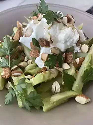 Salade très fraîche et snow (labneh) de Julien Sebbag