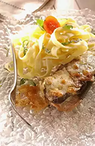 Saltimbocca de veau aux aubergines et mozzarella