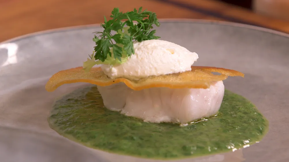 Sandre au cresson par Laurent Mariotte