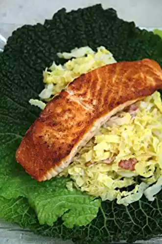 Saumon au chou facile