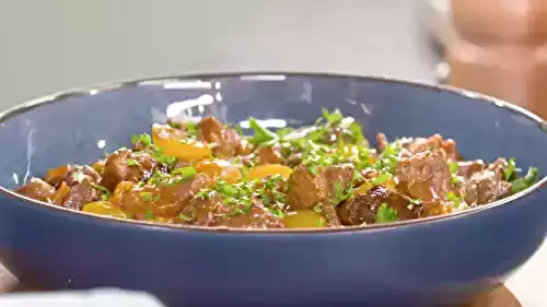 Sauté de porc aux mirabelles par Laurent Mariotte