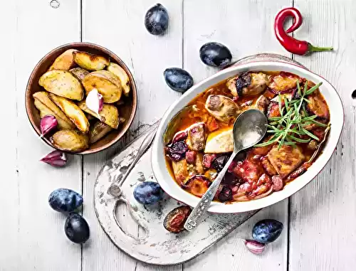 Sauté de porc aux quetsches