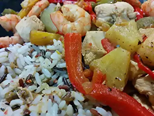 Sauté de poulet à l'ananas