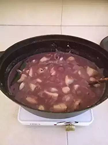 Seiches au vin rouge