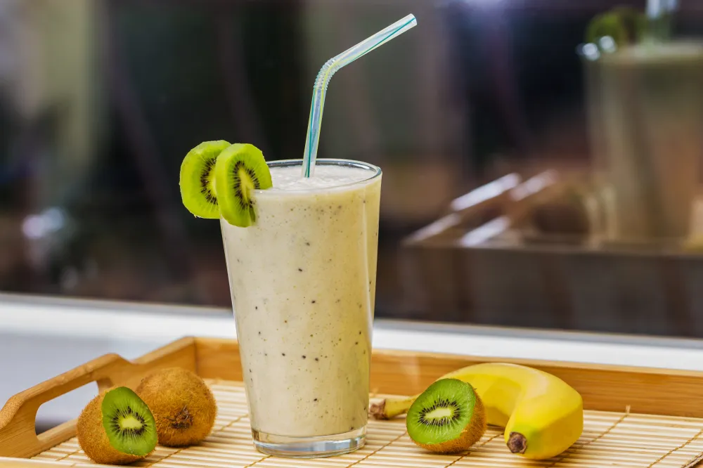 Smoothie au kiwi et à la banane