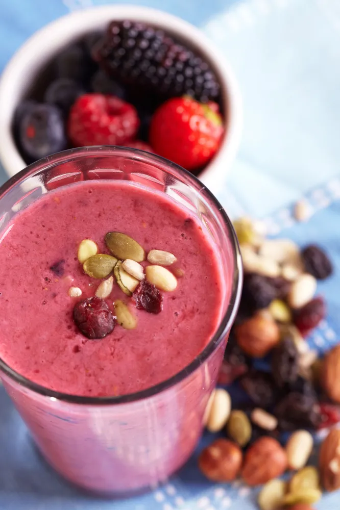 Smoothie aux fruits et fromage blanc (protéiné)