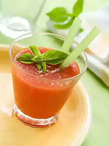 Smoothie de légumes glacé