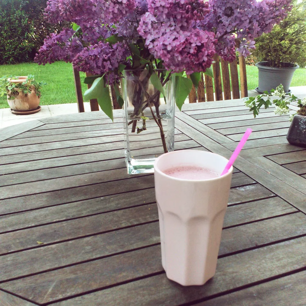 Smoothie fraise et cerise