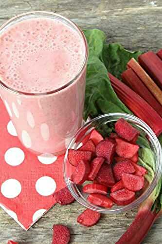 Smoothie fraise rhubarbe