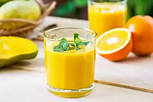Smoothie orange mangue