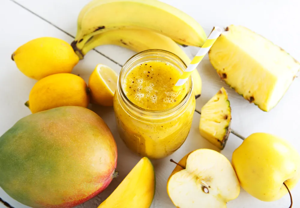 Smoothie pomme banane coco vanille