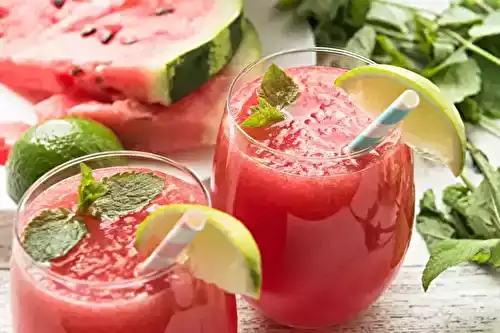 Smoothies pastèque - menthe