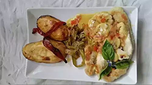 Soles en lanières au curry