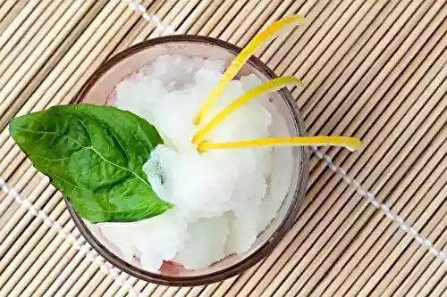 Sorbet à la menthe simple