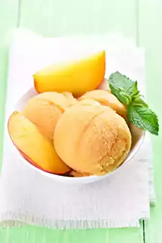 Sorbet aux pêches blanches