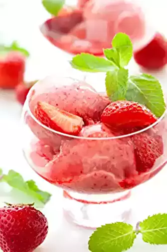 Sorbet facile à la fraise