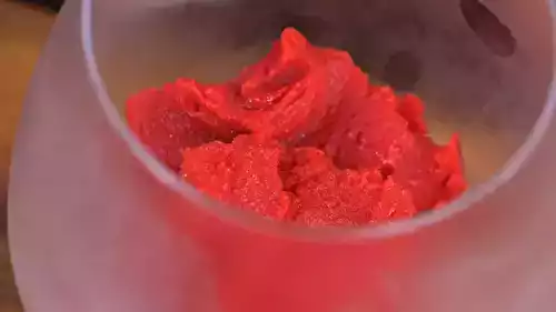 Sorbet fraise-basilic par Laurent Mariotte