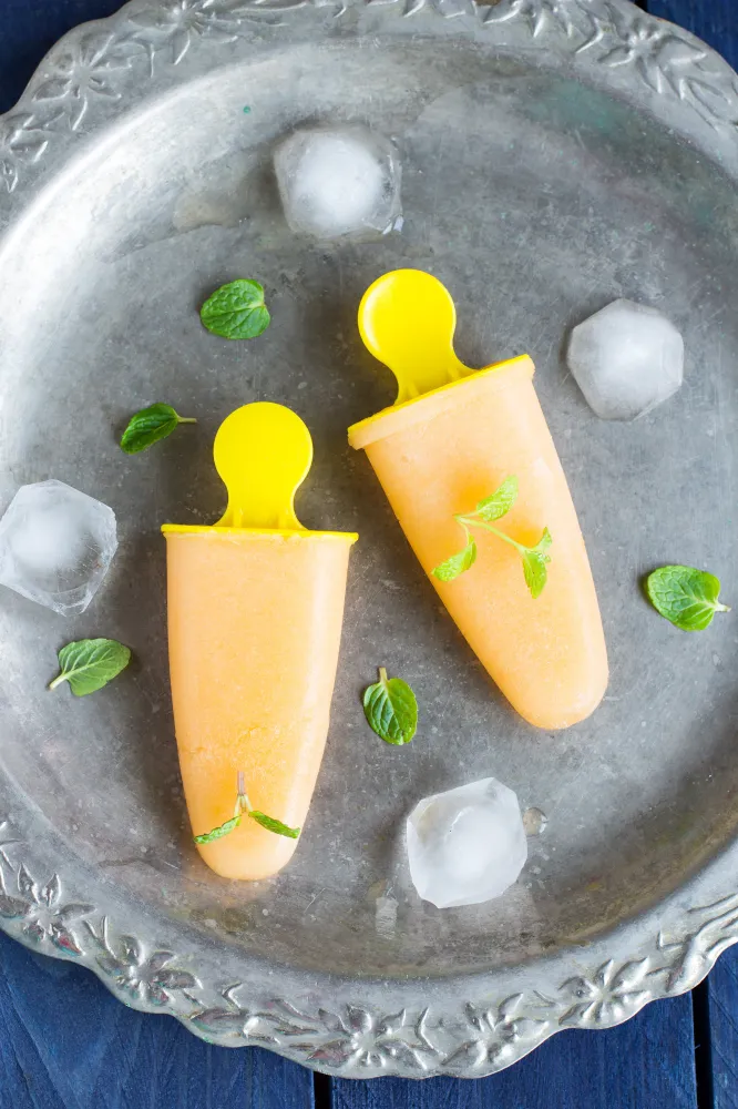 Sorbet ou granité au melon