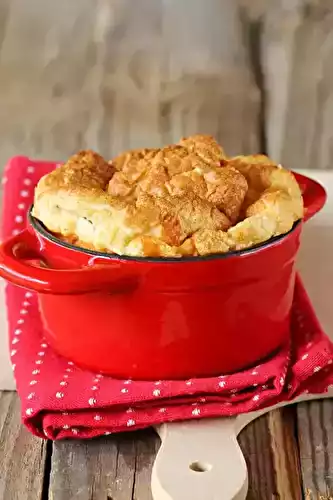 Soufflé à la mozzarella et à l'emmental